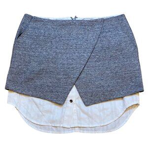 Intermix Gray Mini Skirt Size‎ P